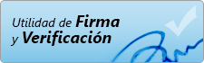 Utilidad de Firma y Verificación.